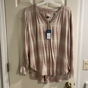 Button down plaid shirt